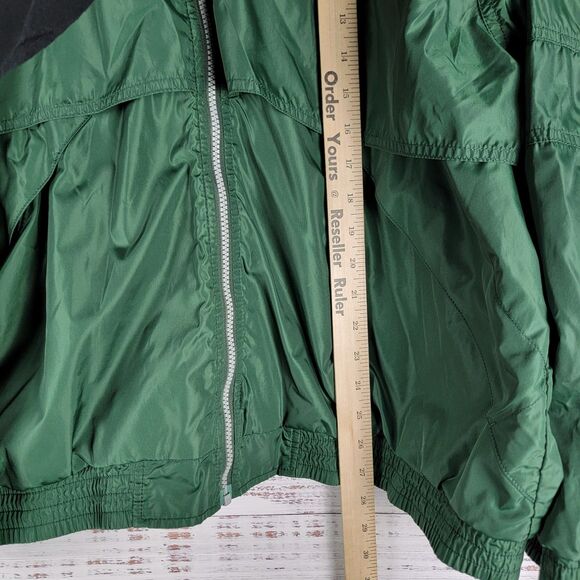 Vintage Nike Team Mens Size L Full Zip Jacket Front Vented Green - Picture 2 of 9